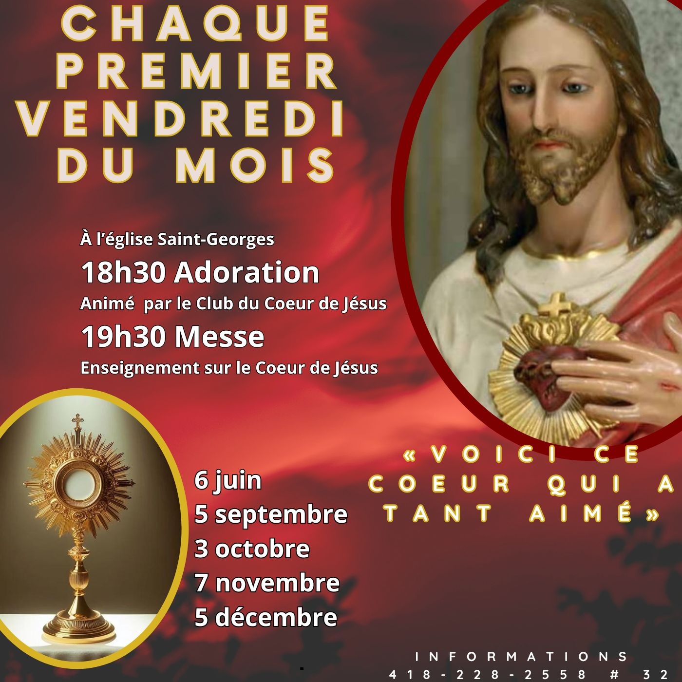 Chaque premier vendredi du mois